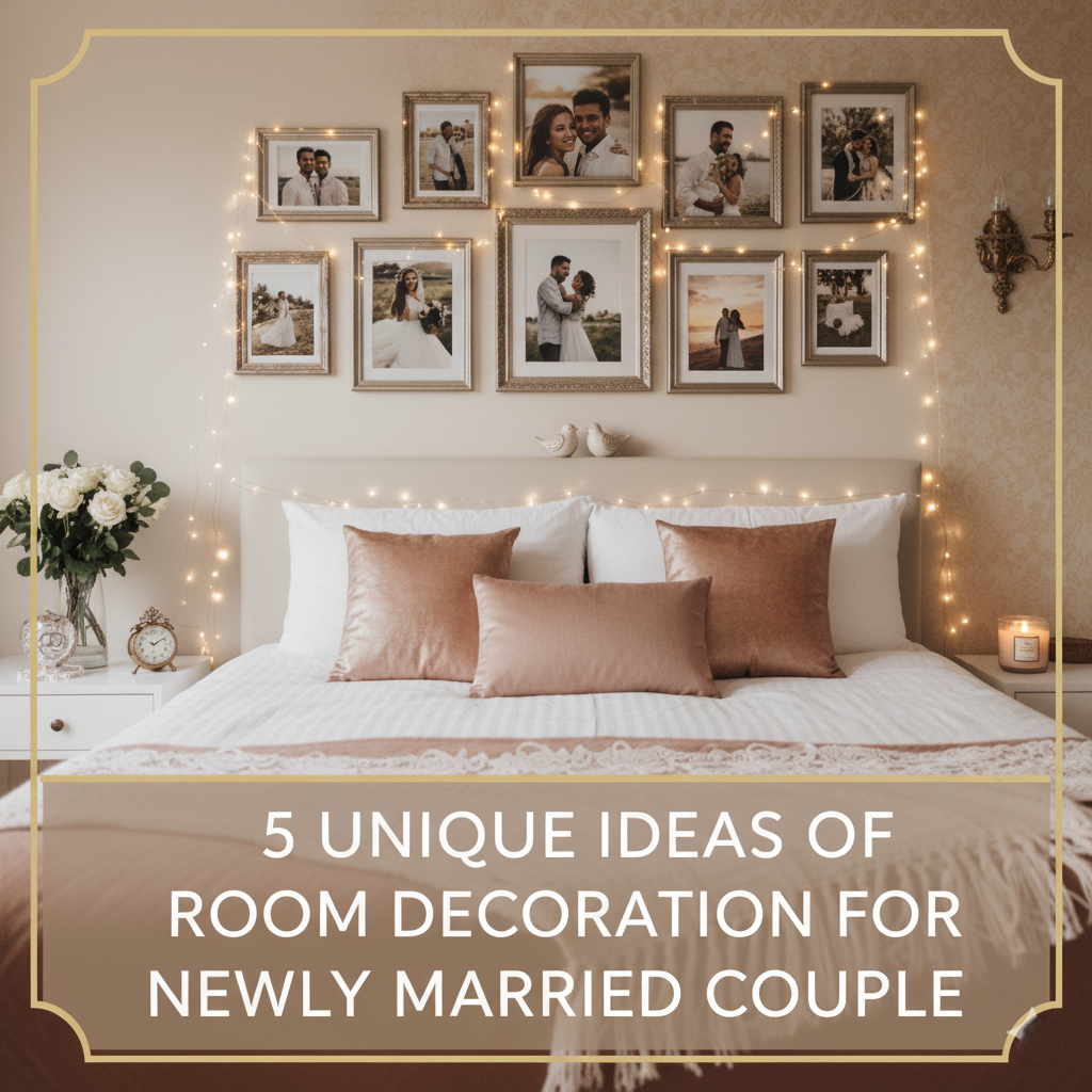 5 Unique Ideas Of Room Decoration For Newly Married Couple