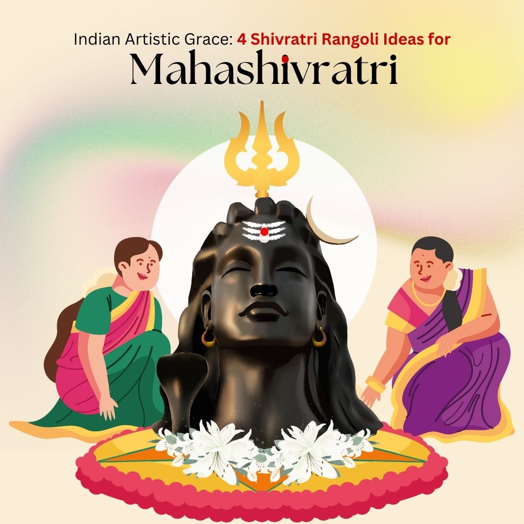 Indian Artistic Grace: 4 Shivratri Rangoli Ideas for Mahashivratri