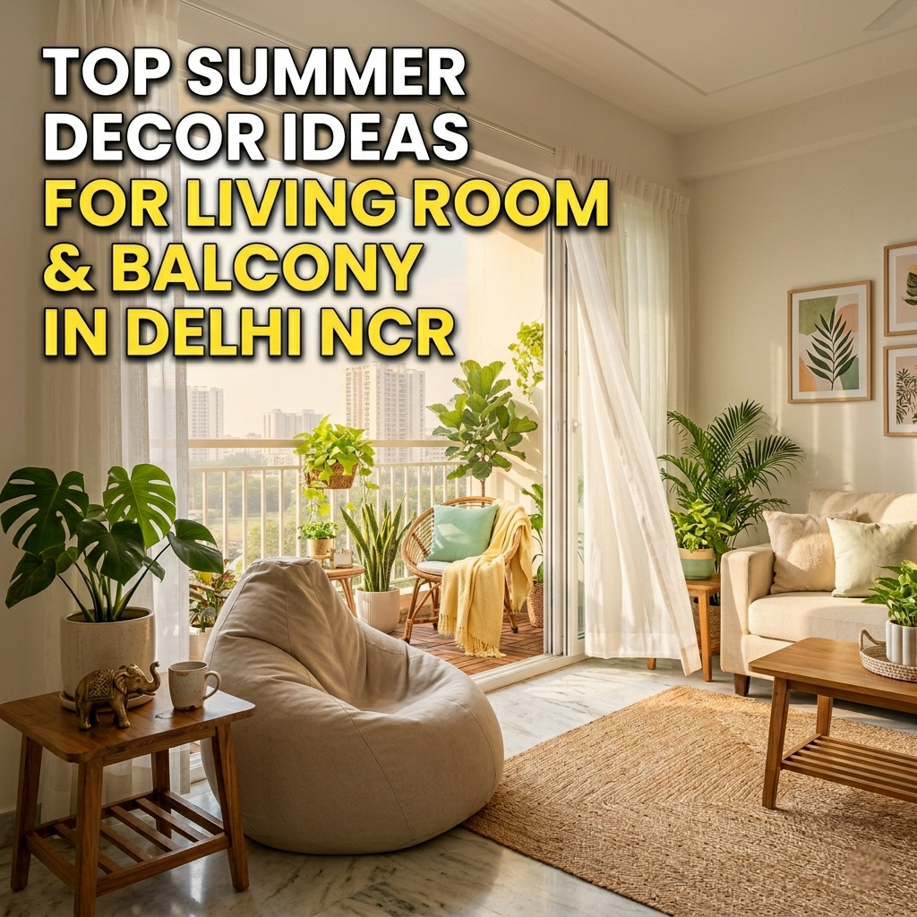 Summer Home Decor Ideas for Living Room & Balcony in Delhi NCR