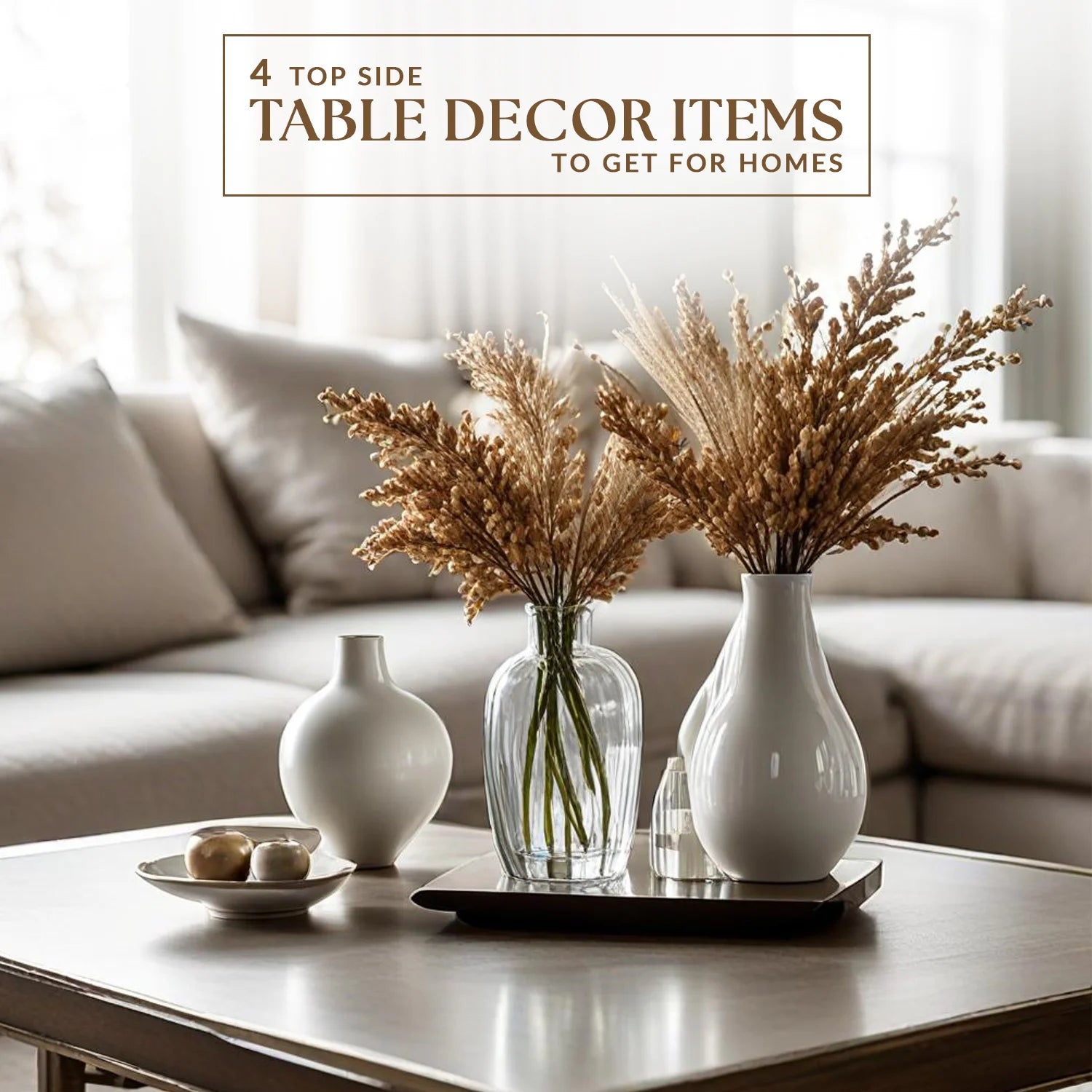 7 Top Side Table Decor Items to Get for Homes