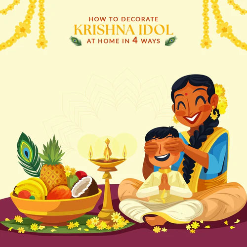 How To Decorate Krishna Idol At Home In 4 Ways