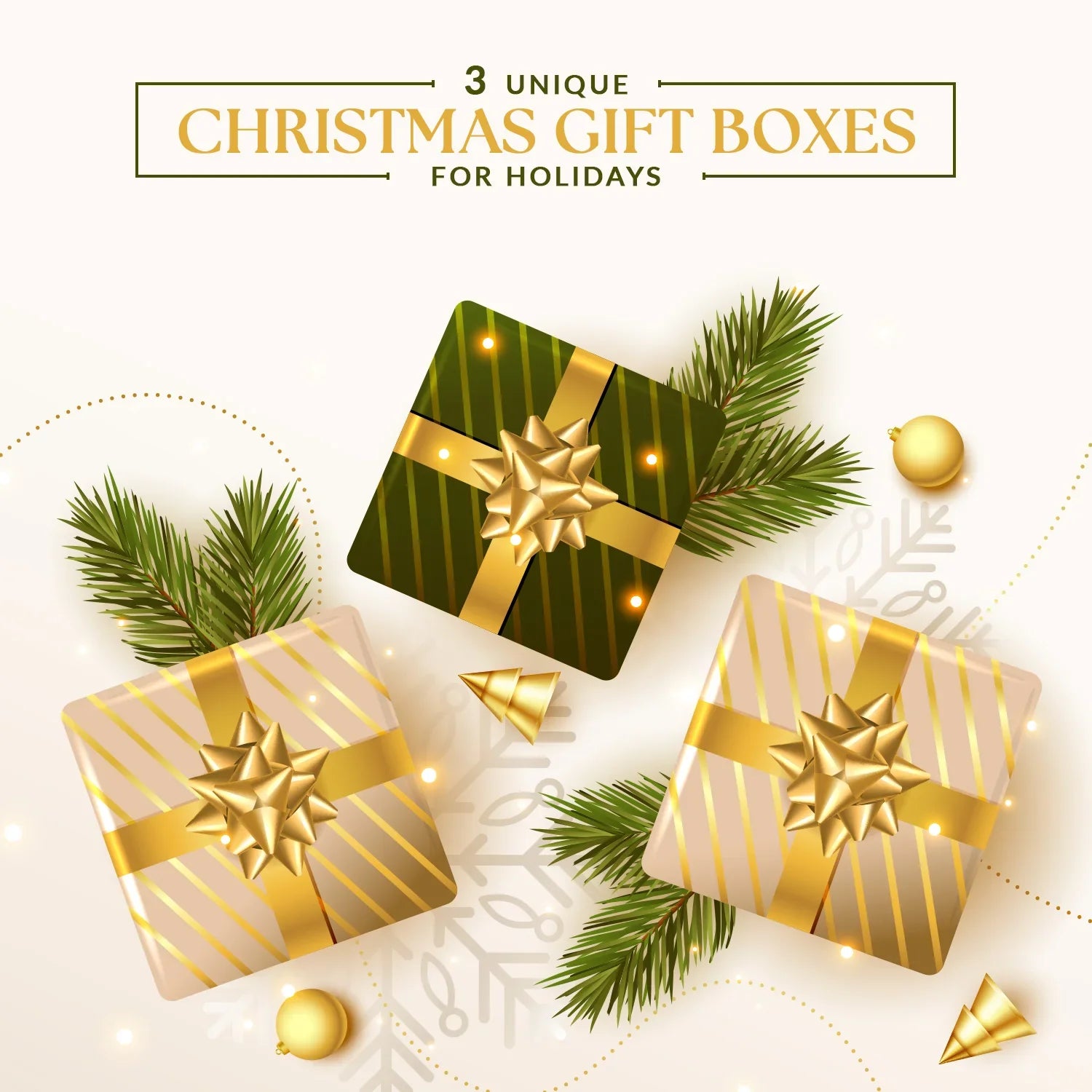 3 Unique Christmas Gift Boxes for Holidays
