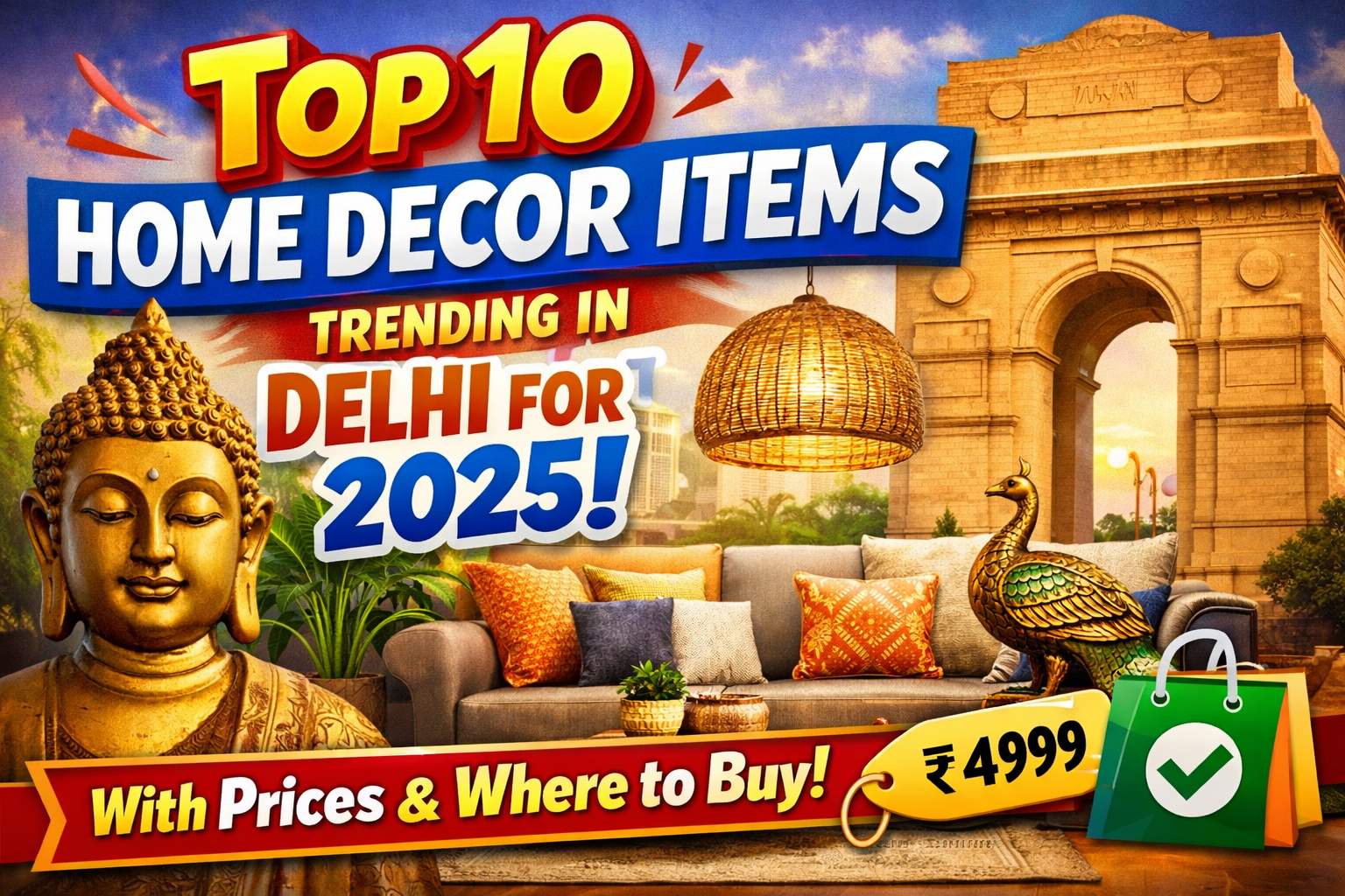 Top 10 Home Decor Items Trending in Delhi
