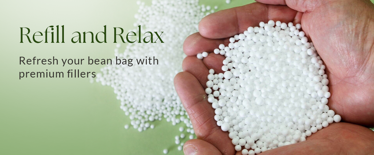 Bring home good quality 1 kg bean bag filler at low cost from ThreadVibe Living