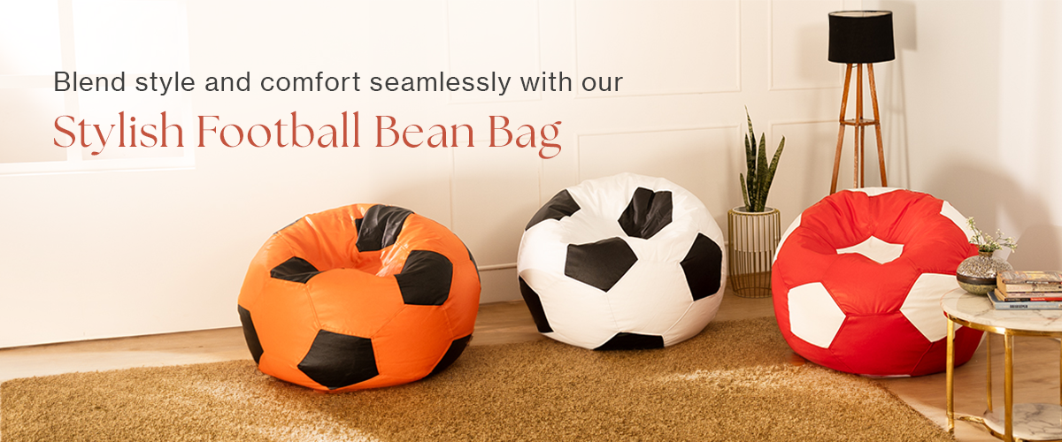 Buy Top-Tier football bean bag with beans from ThreadVibe Living