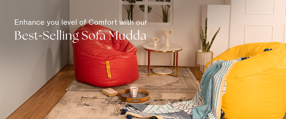 Buy premium mudda bean bag sofa with beans from ThreadVibe Living