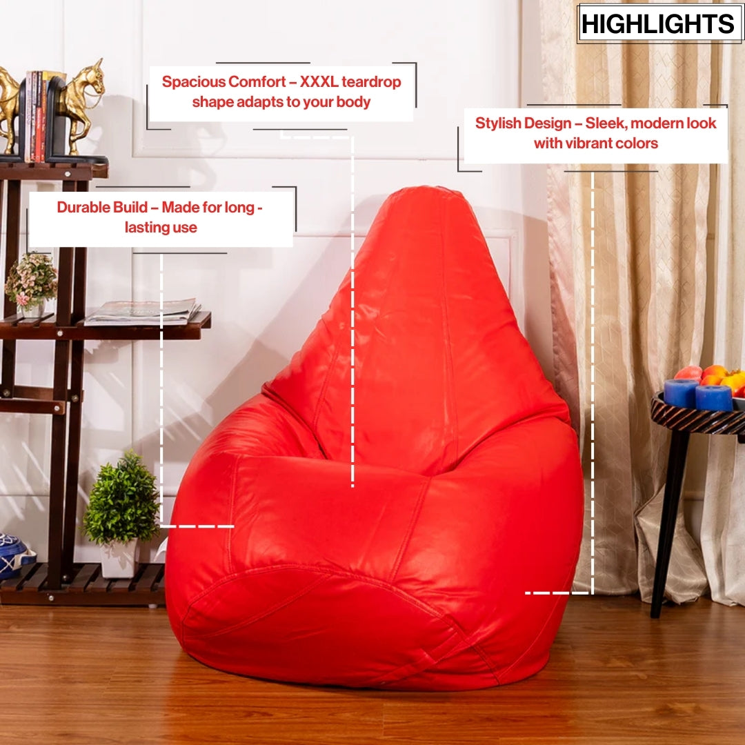 XXXXL Teardrop Bean Bag With Bean
