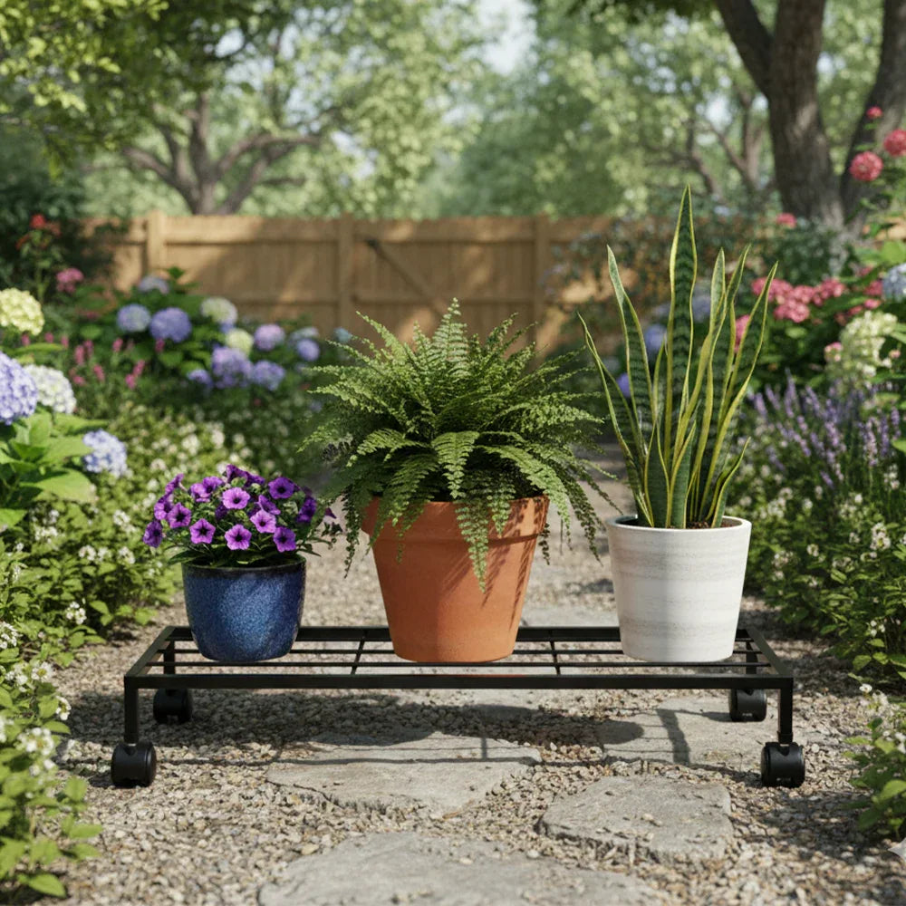 Heavy Duty Plant Stand Caddy with Wheels