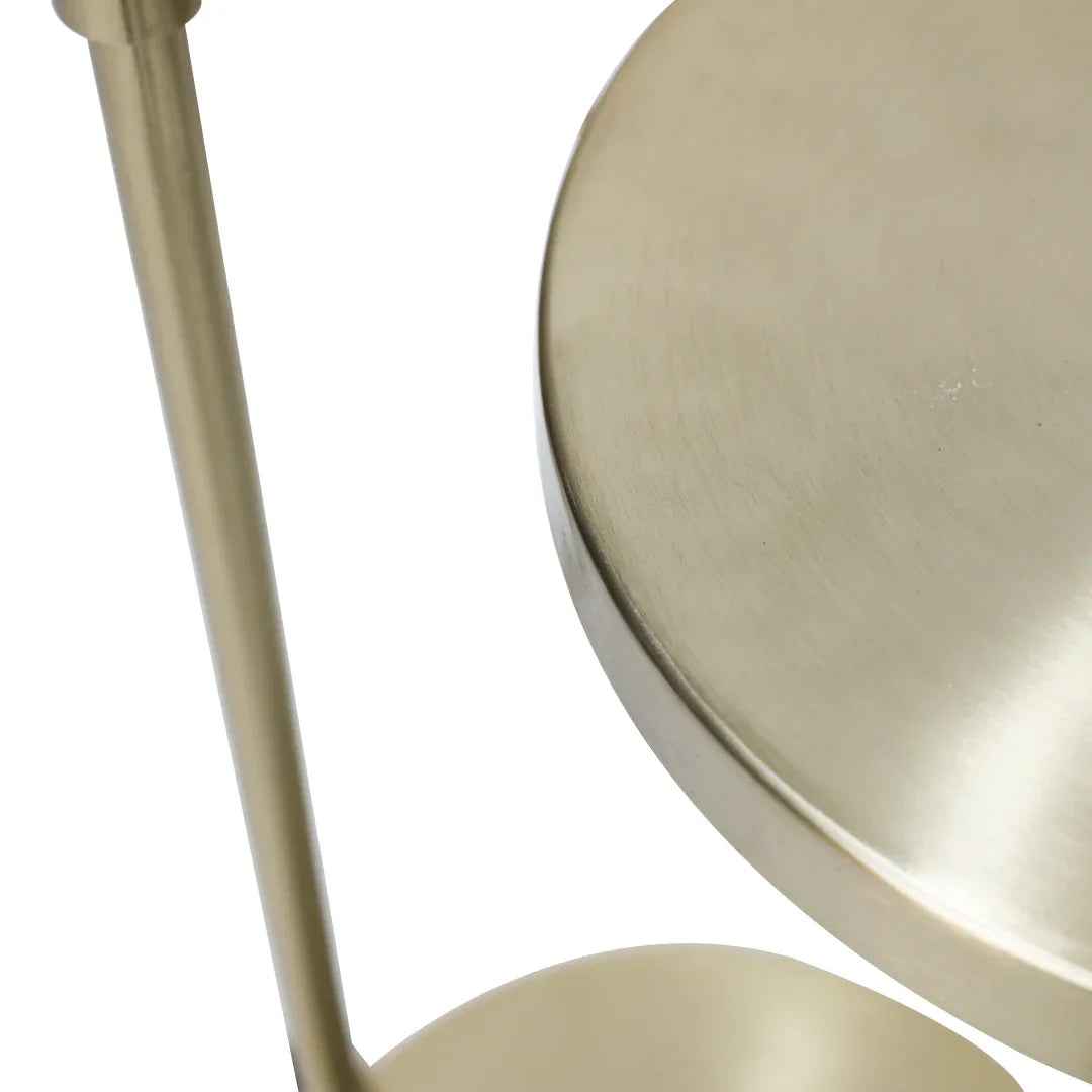 Antique Brass Metal Floor Lamp with Shade Bedroom