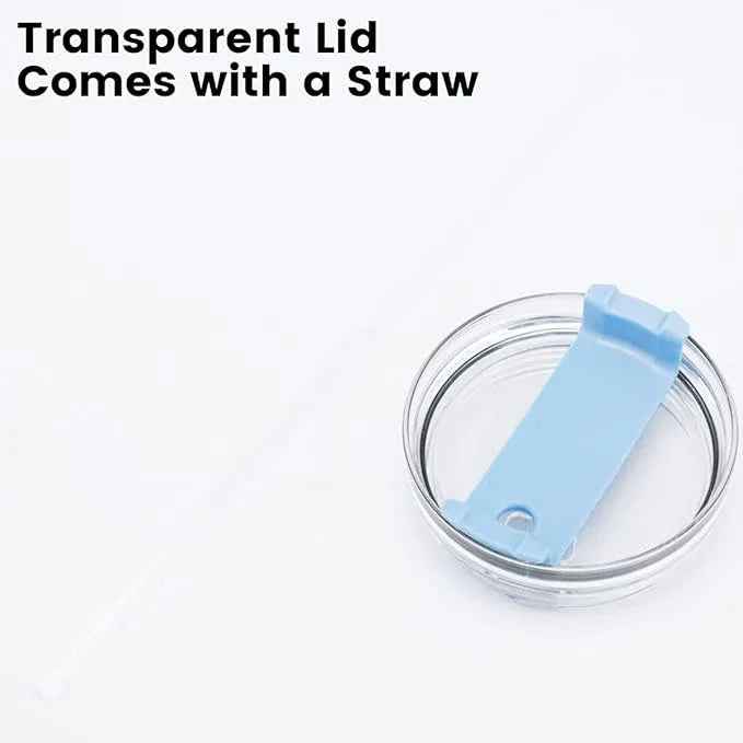 Premium Insulated Tumbler with Handle in Sky Blue