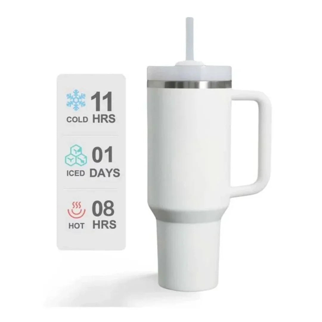 Tumbler Water Bottle in White