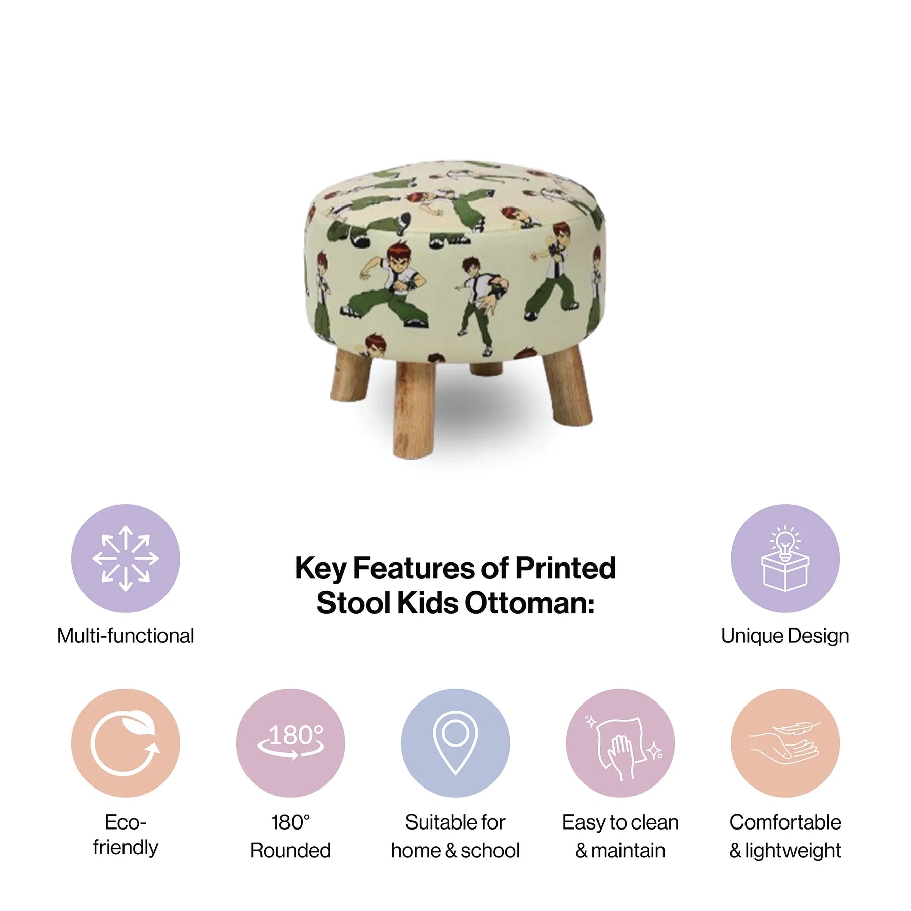 Round Sofa Ottoman Kids In Ben 10