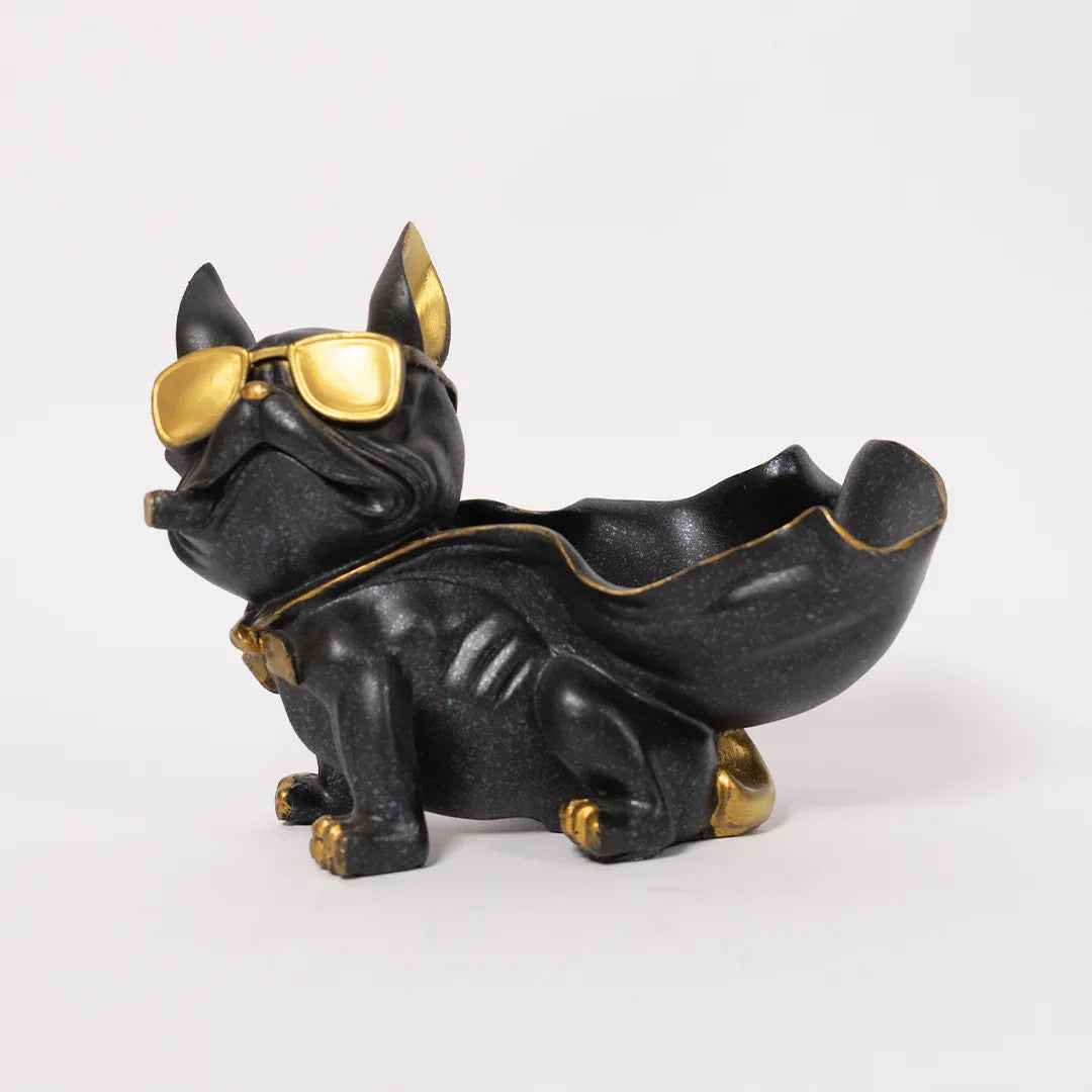 Geometric Dog Statue Jewelry Storage Bowl In Home Decor