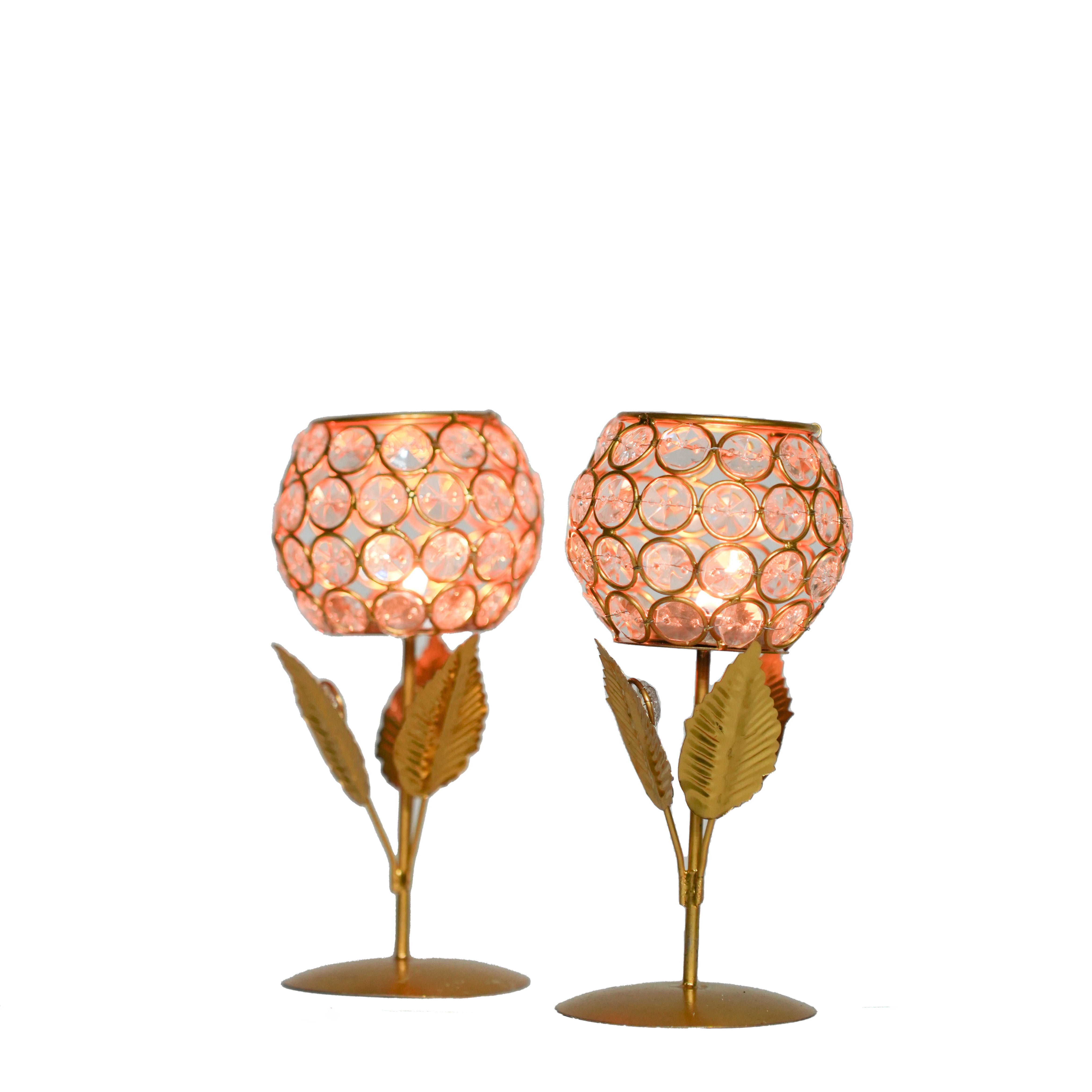 Crystal Candle Holders Set of 2