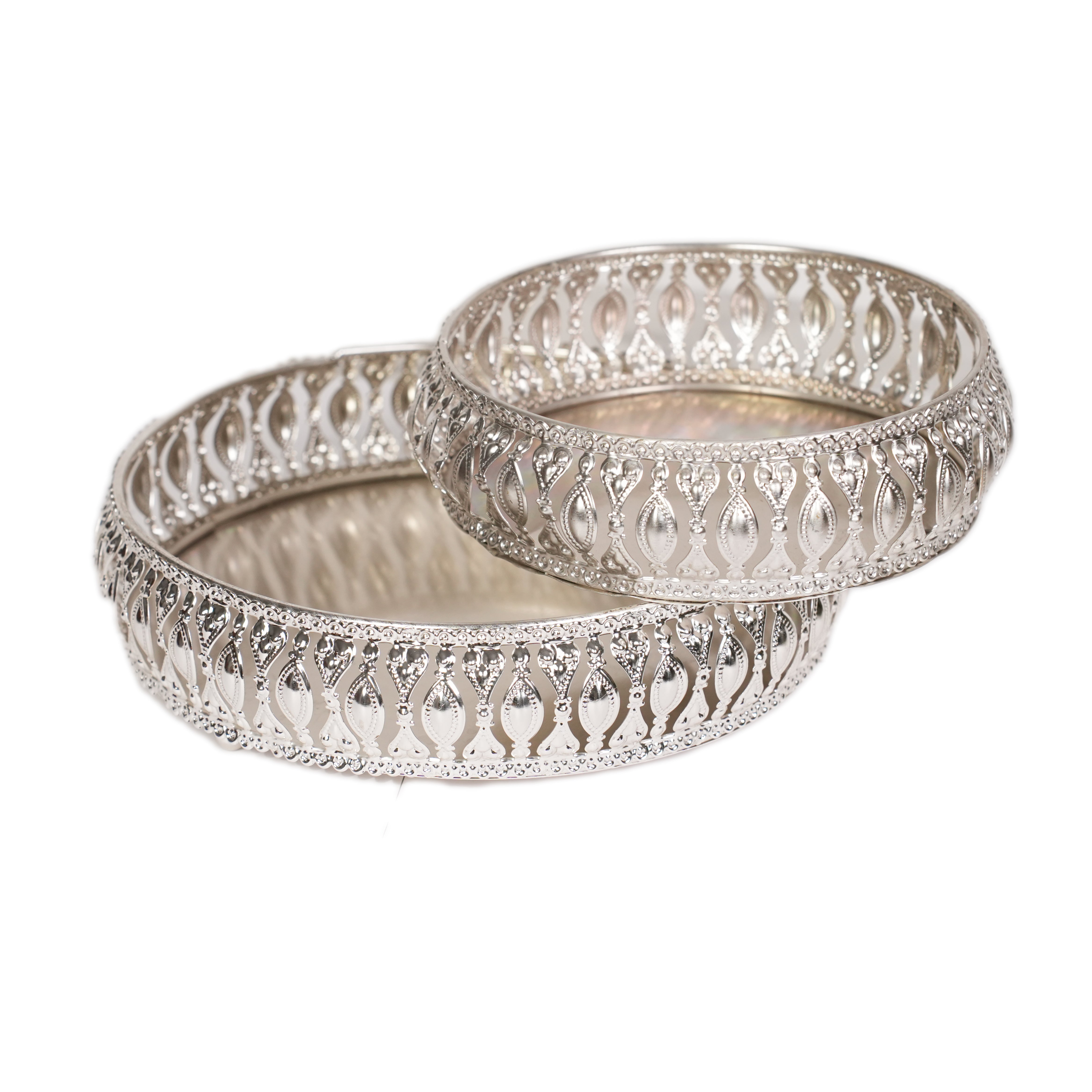 German Silver Serving Trays Set of 2