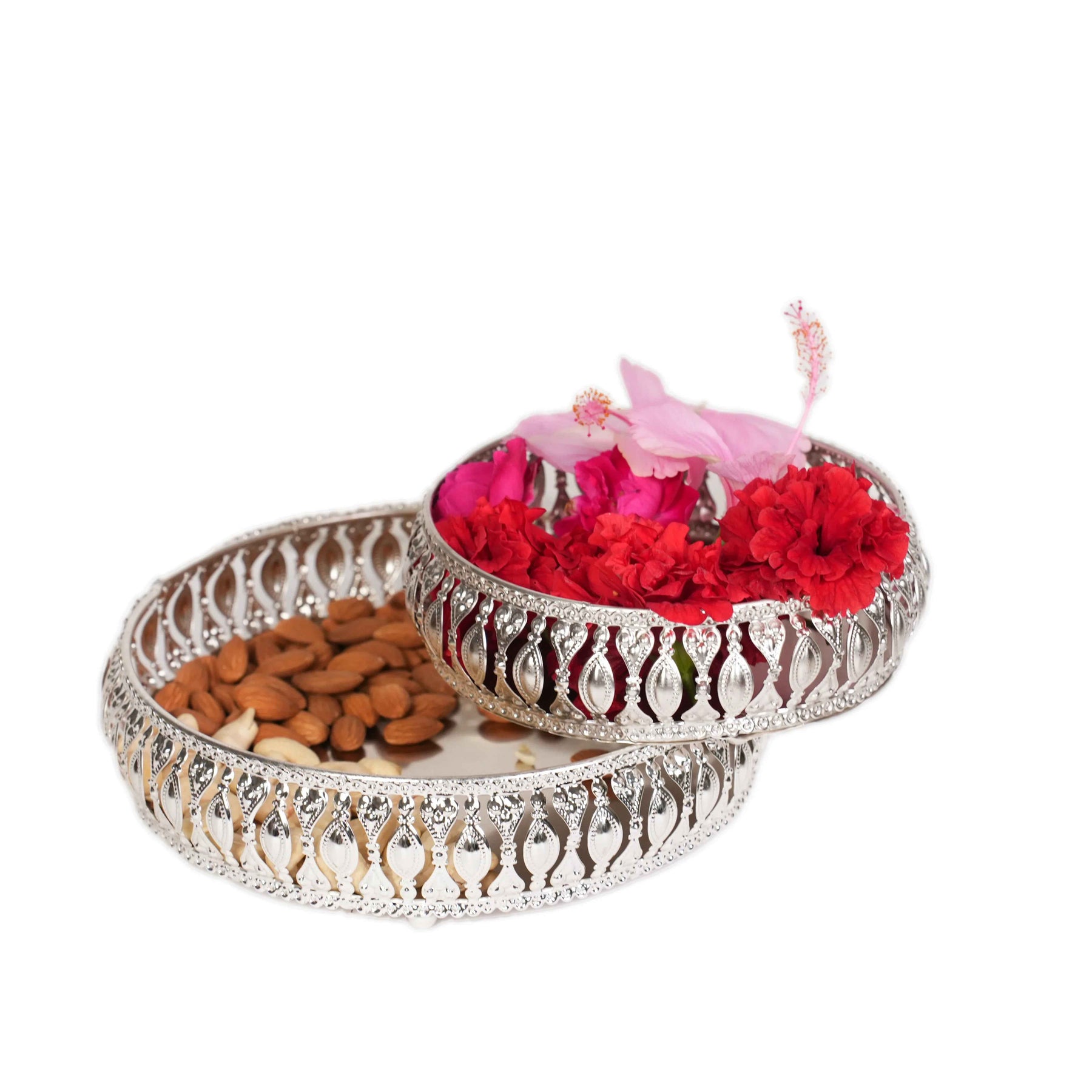 German Silver Serving Trays Set of 2