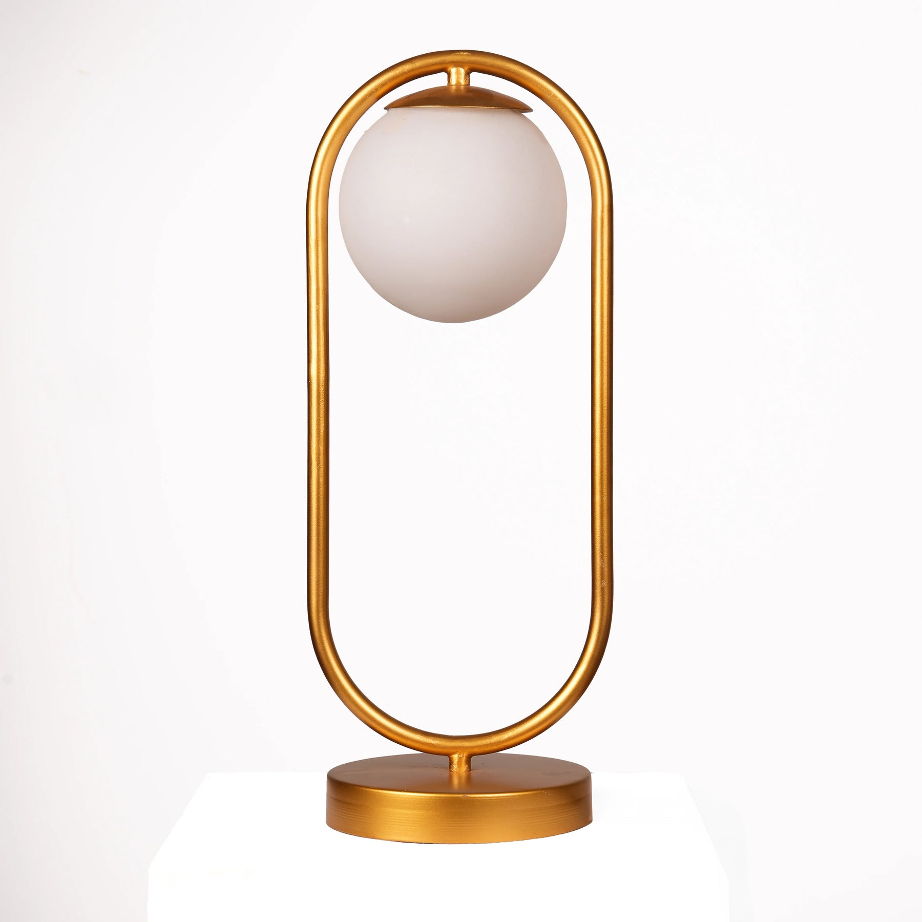 Bedside Table Lamp in Brass for Bedroom