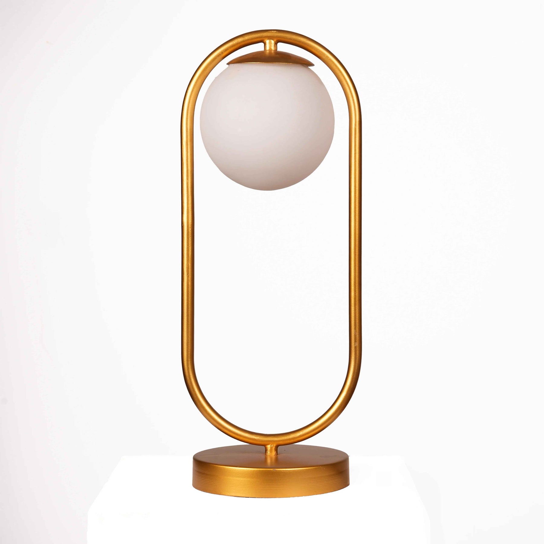 Bedside Table Lamp in Brass for Bedroom