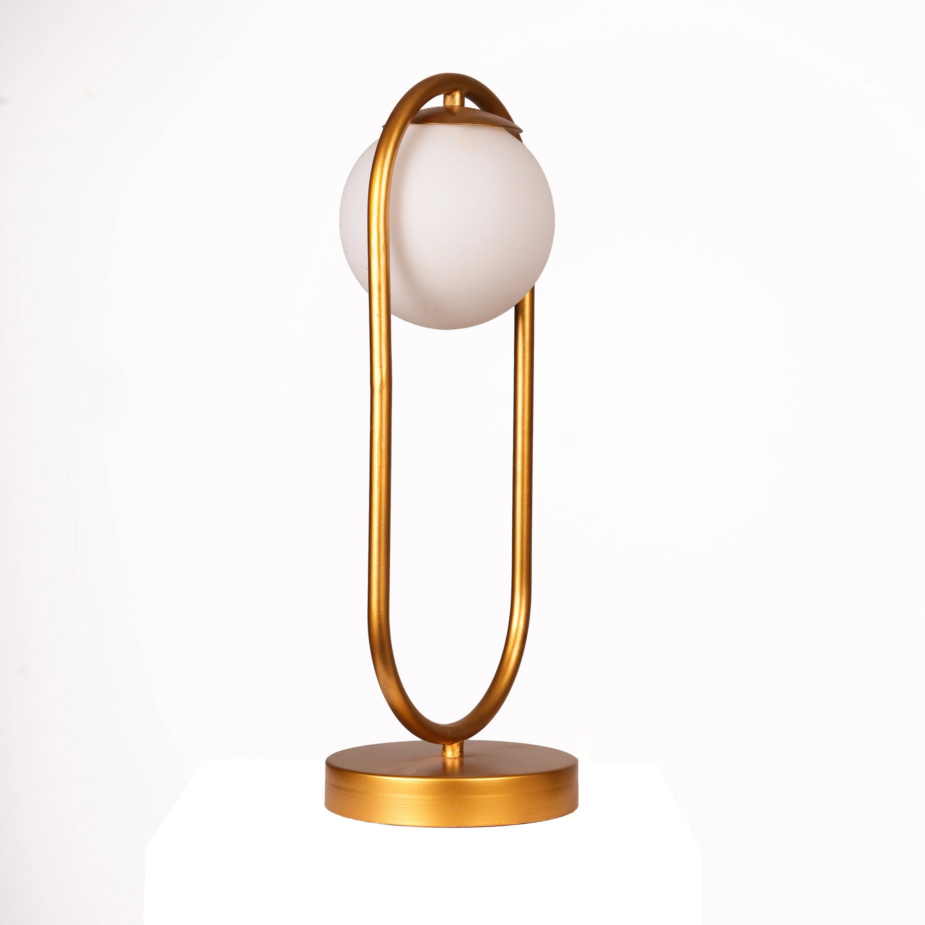 Bedside Table Lamp in Brass for Bedroom