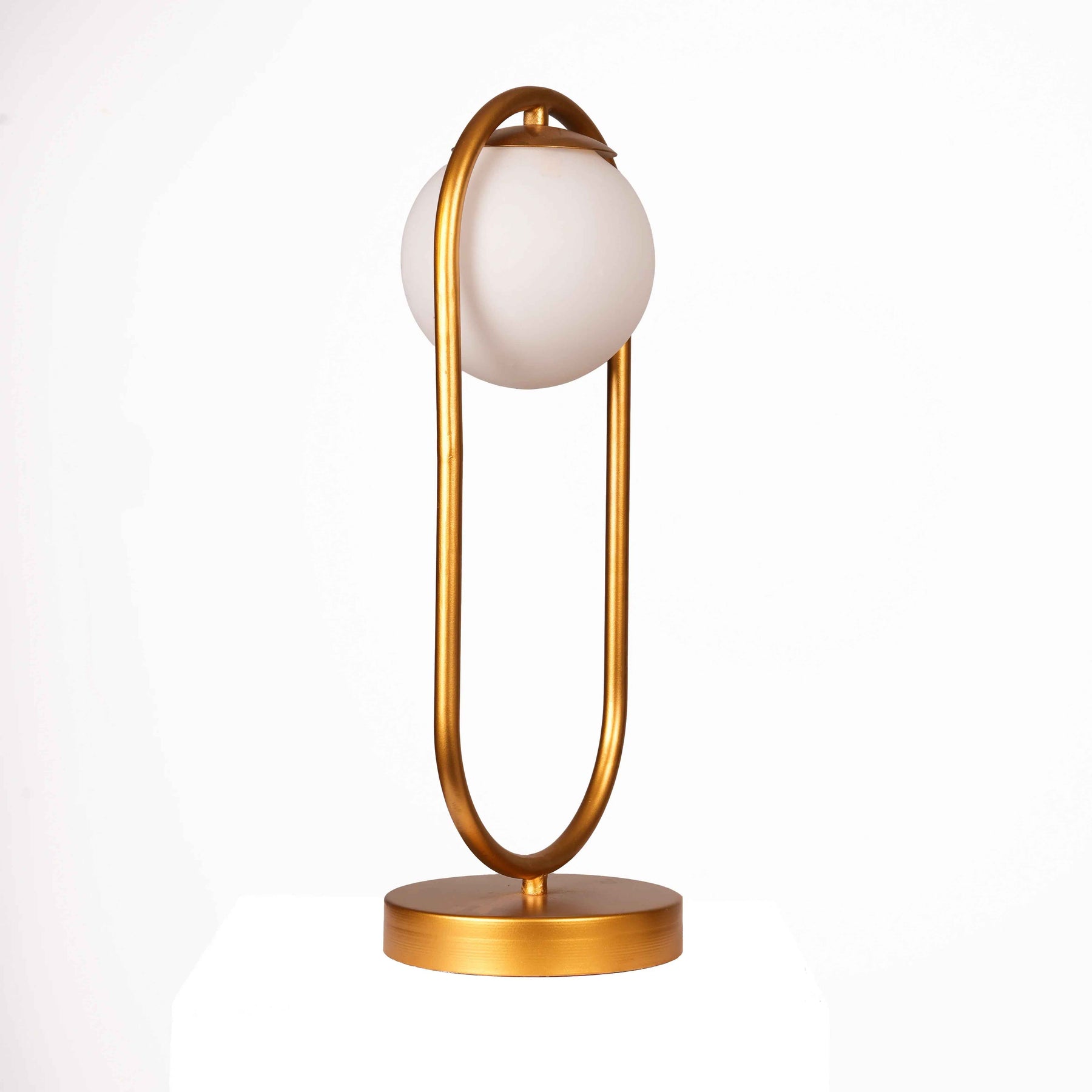 Bedside Table Lamp in Brass for Bedroom