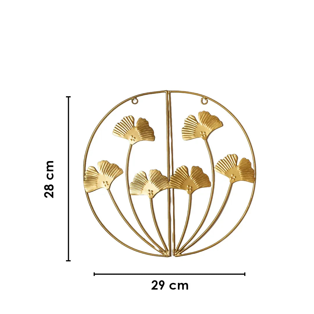 Gold Ginkgo Wall Art