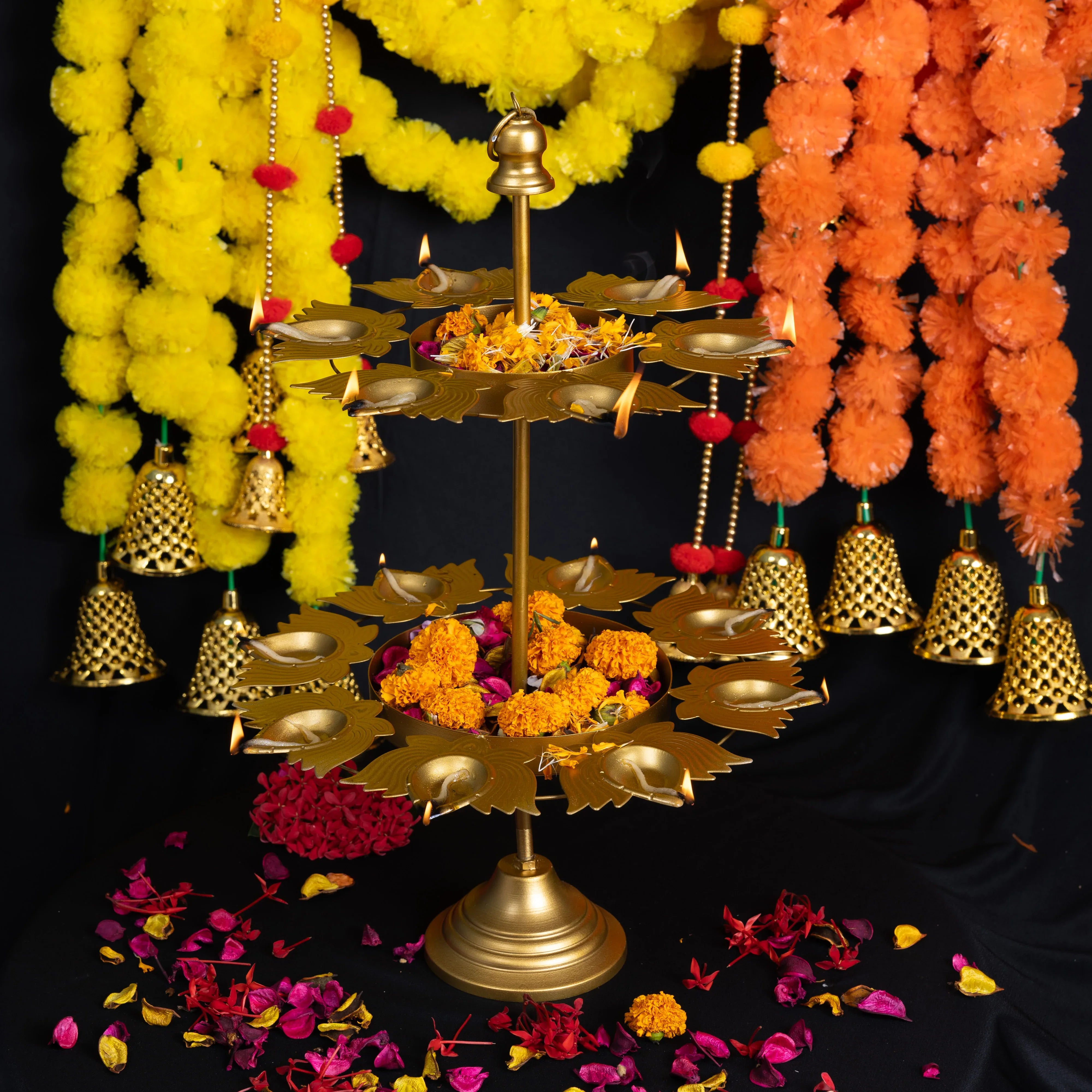 Flower Urli Stand-2 Layer Stand