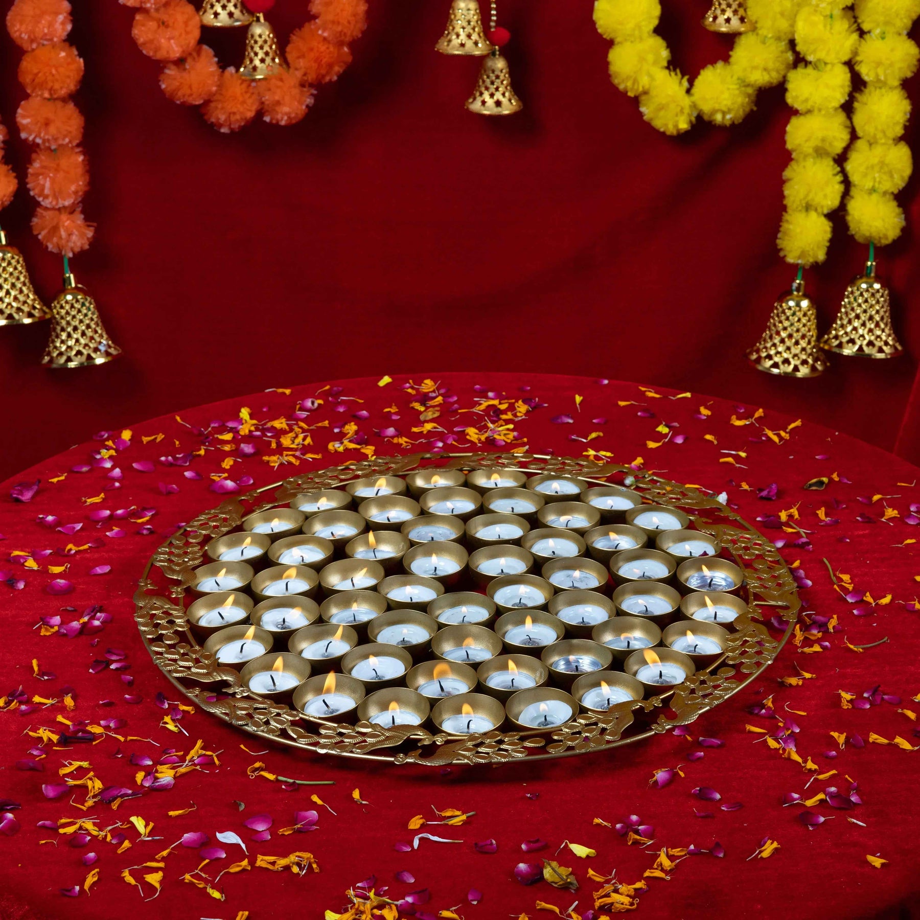 Metal Urli Diya-Set of 56