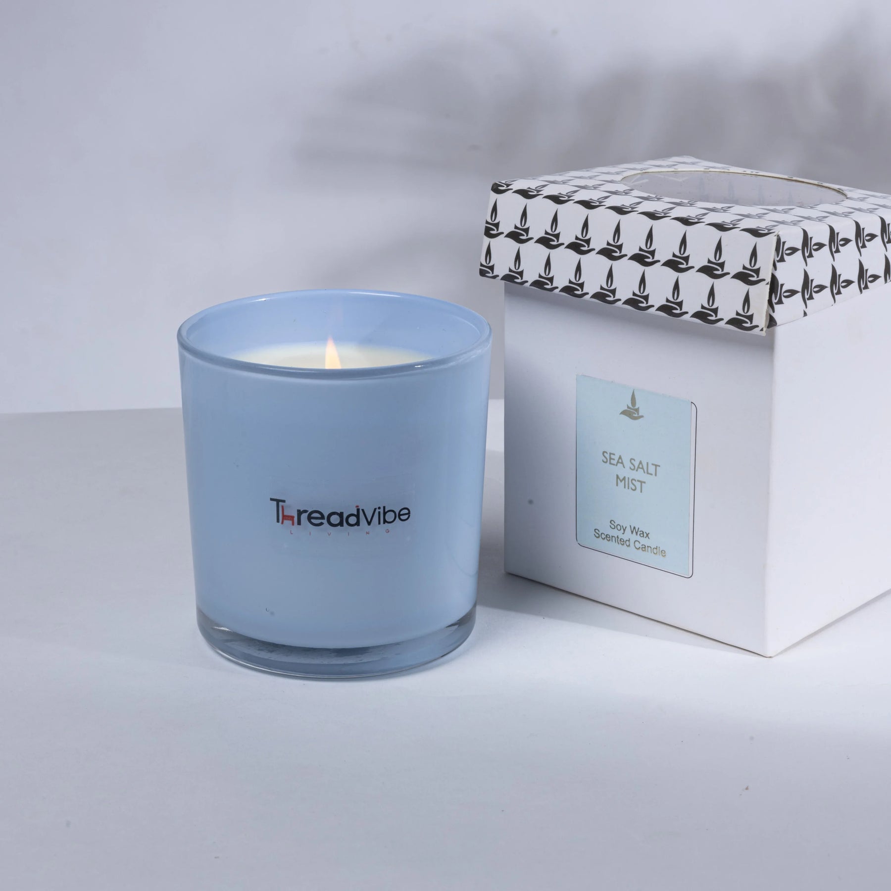 ThreadVibe Living Natural Wax Scented Candle Jar