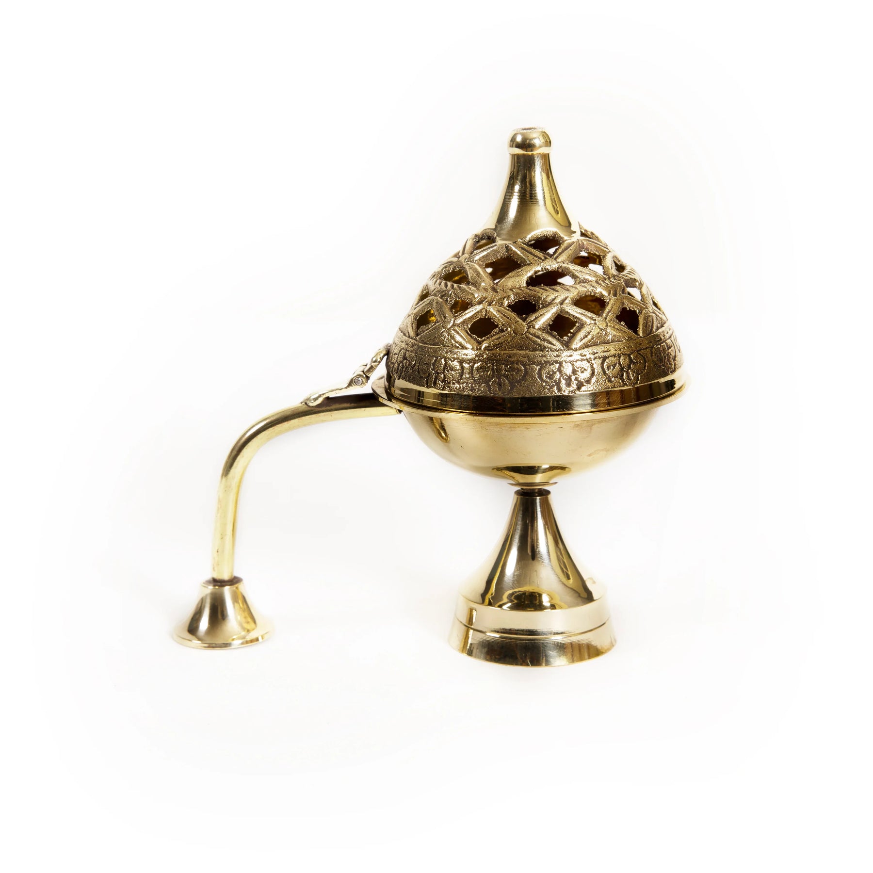 Brass Incense Burner, Dhoop Dani with Handle