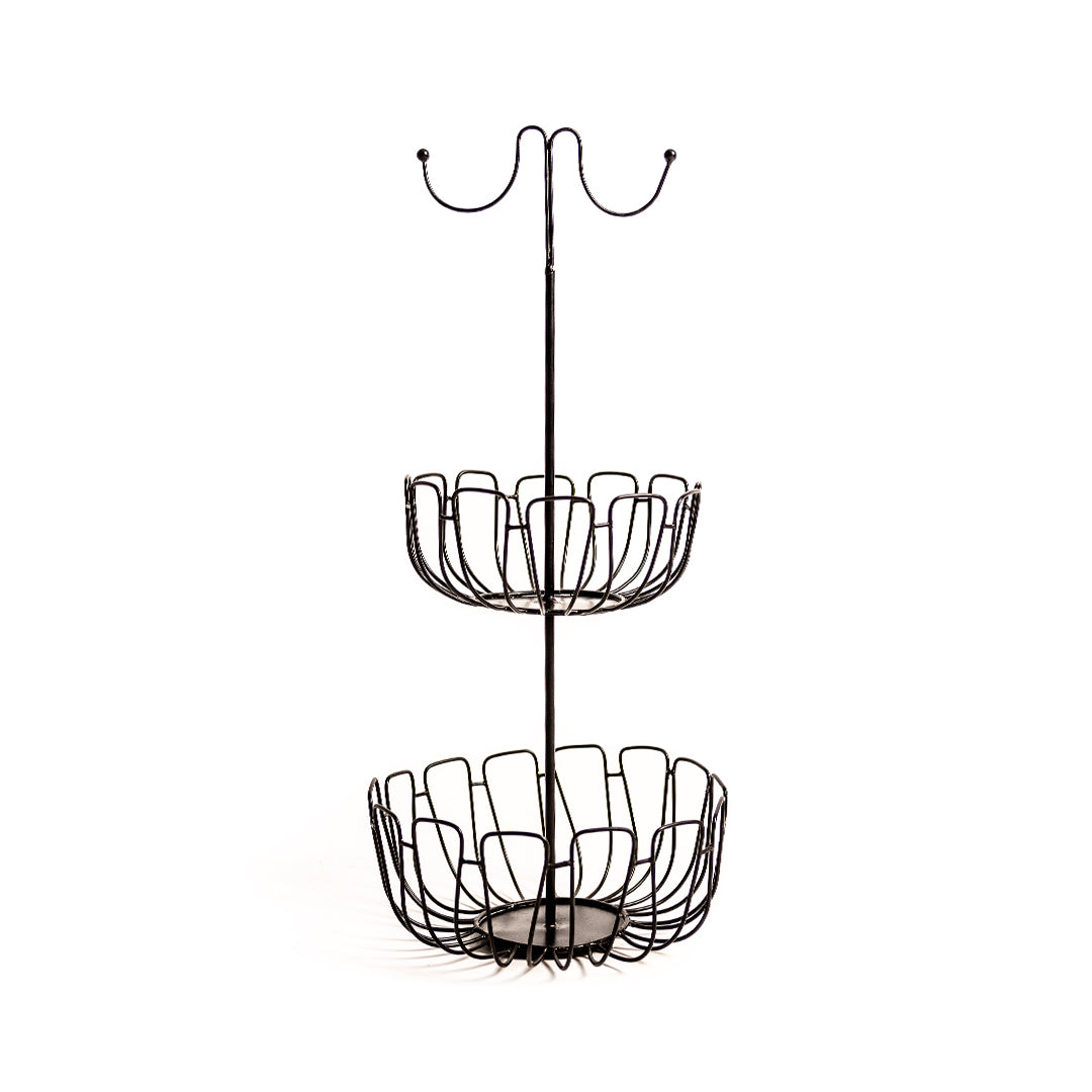 Fruit Plate and Dessert Sandwich Basket Storage (Three Layer) for Kitchen Decor