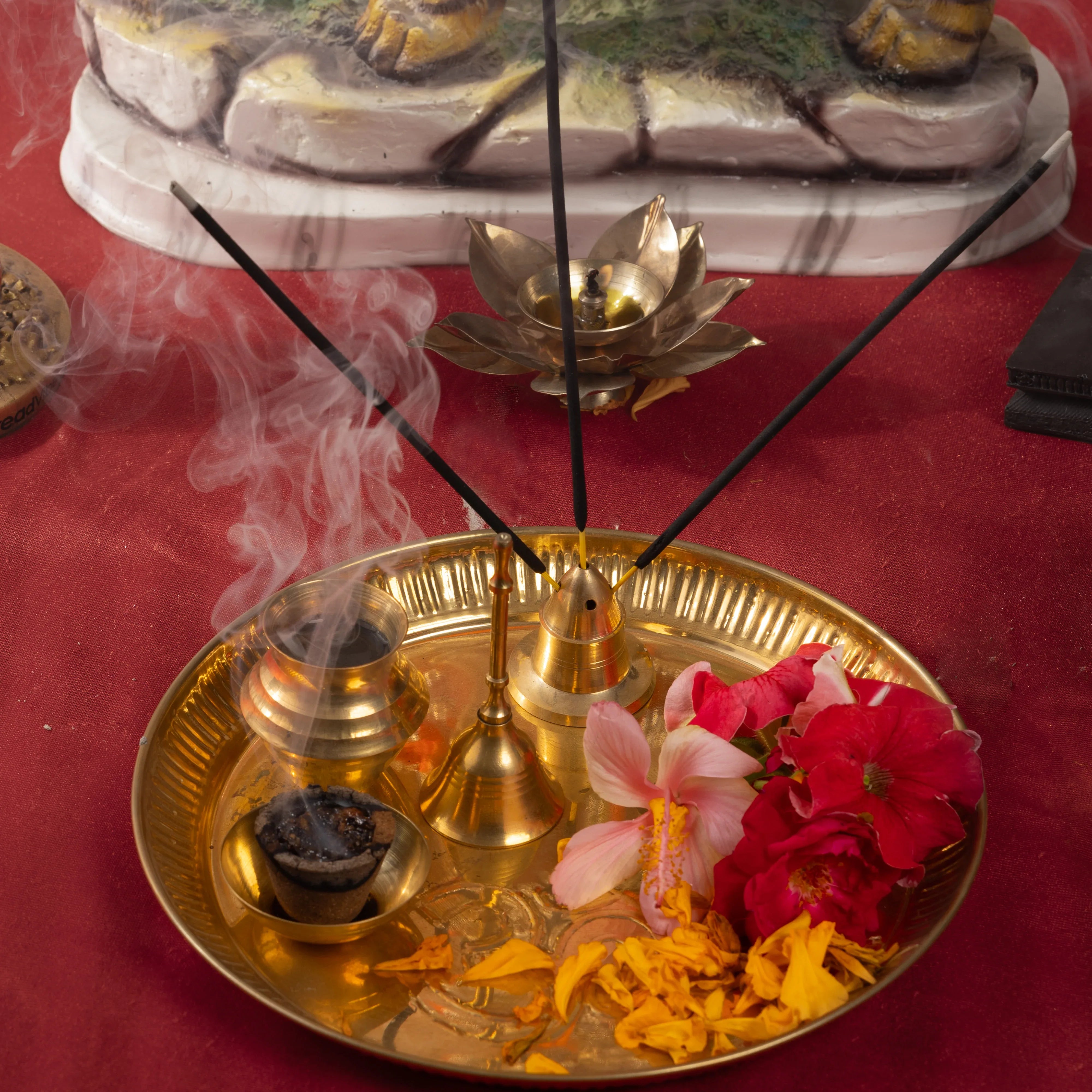 Brass Puja Thali Set