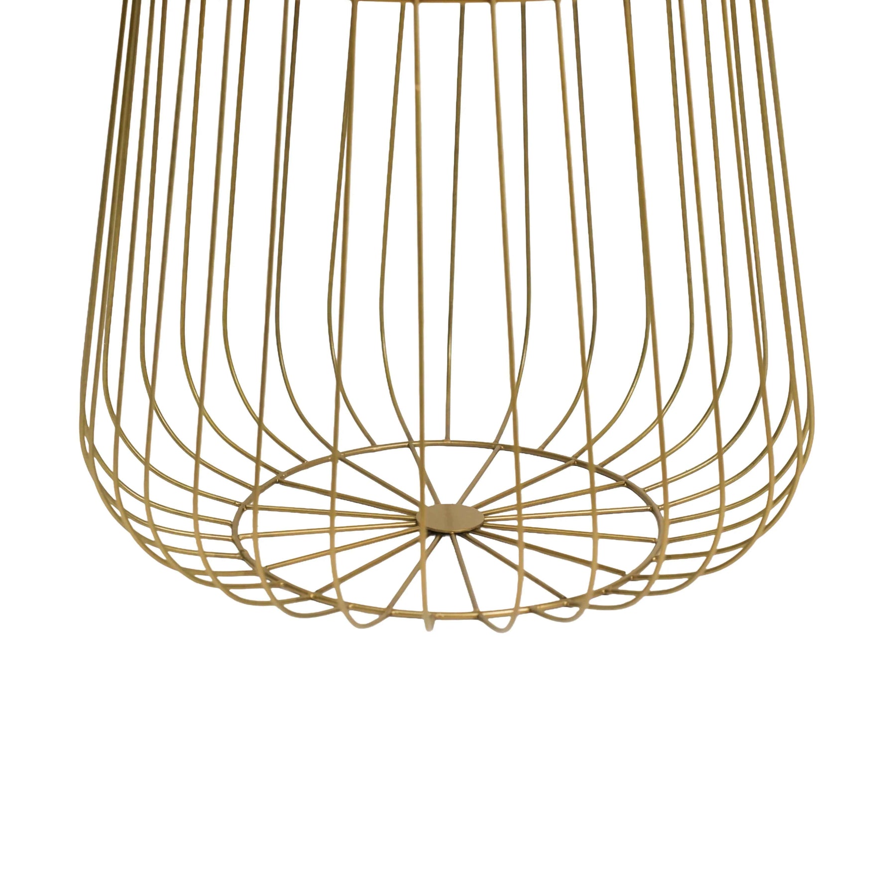 Golden Round Wire Side Table