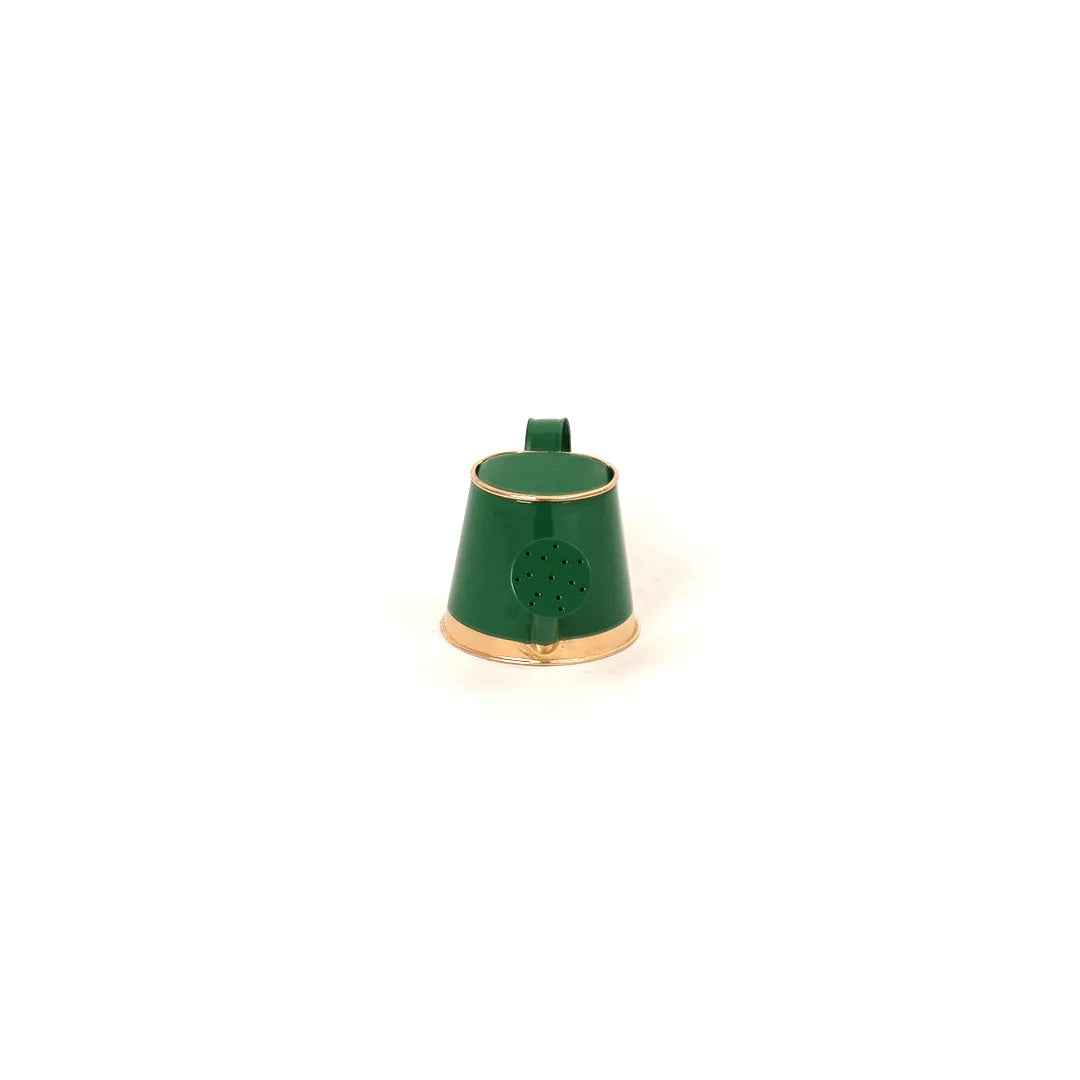 Traditional Watering Can in Floral Print Dark Green