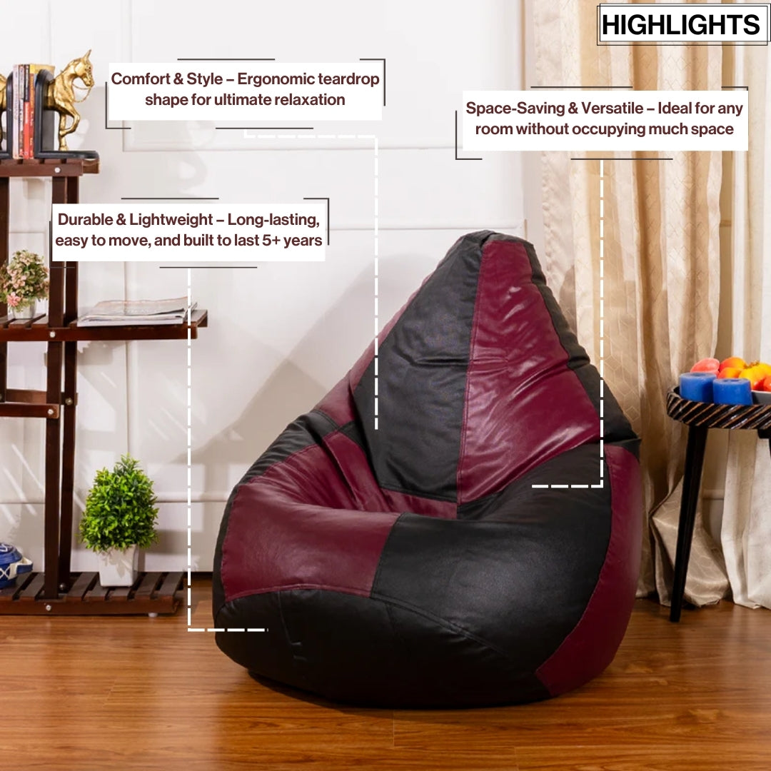 Maroon Cut Black