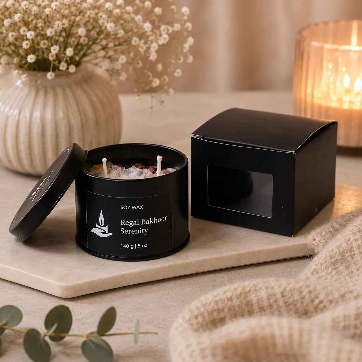 Premium Natural Soy Wax Scented Candle