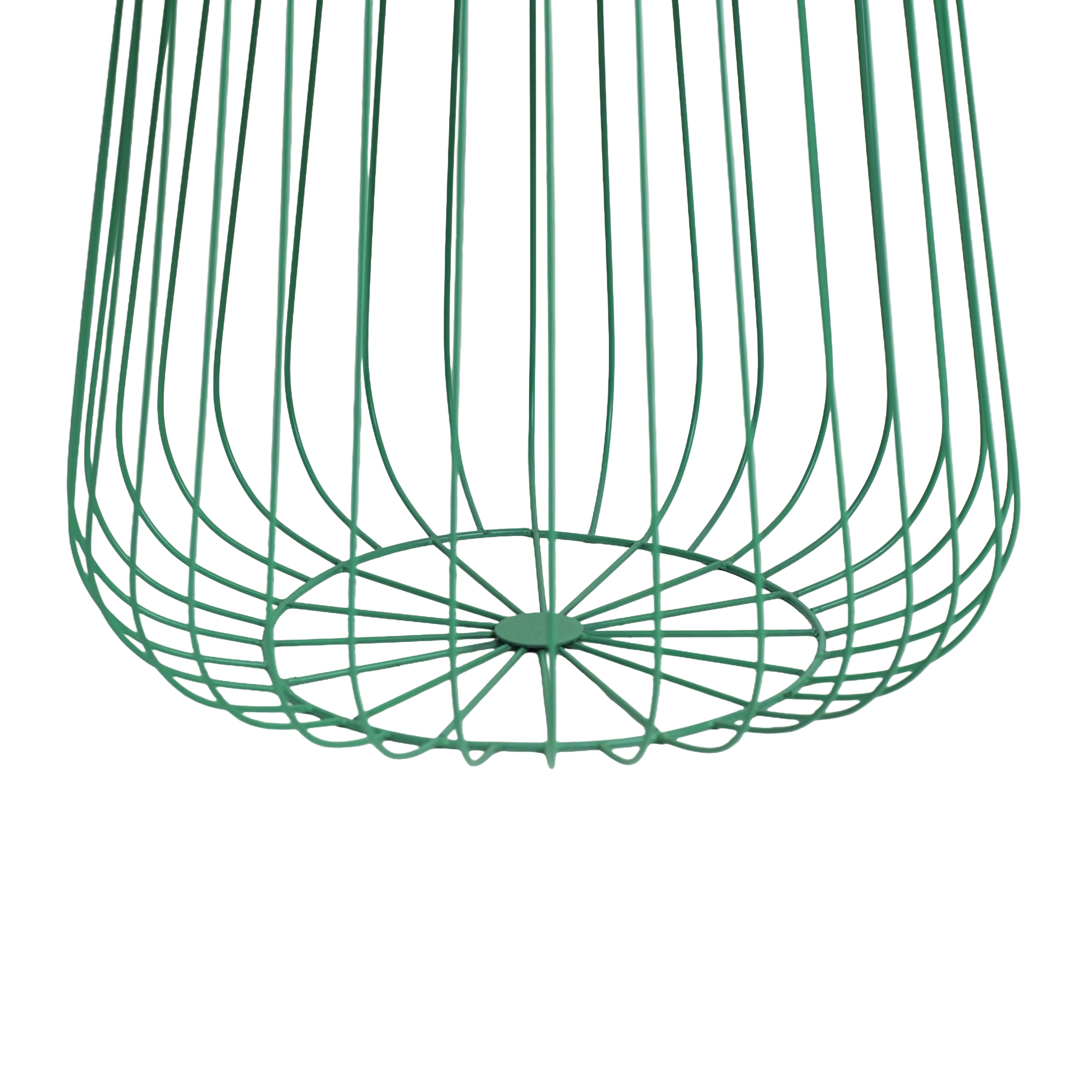 Green Round Wire Side Table