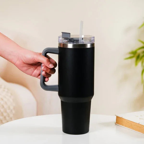 Tumbler Water Bottle in Black