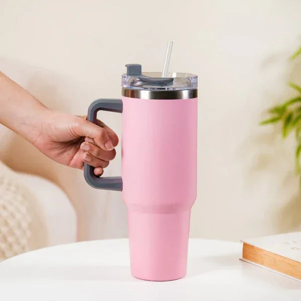 Tumbler Water Bottle in Pink