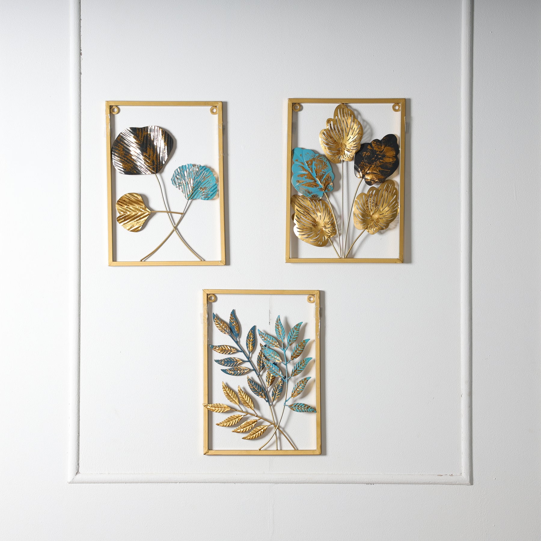 Leaf Wall Decor Metal Wall Art-Set of 3