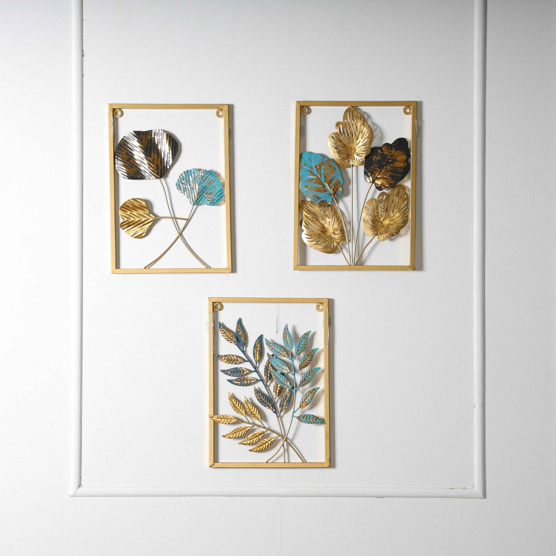 Leaf Metal Wall Decor Set of 3