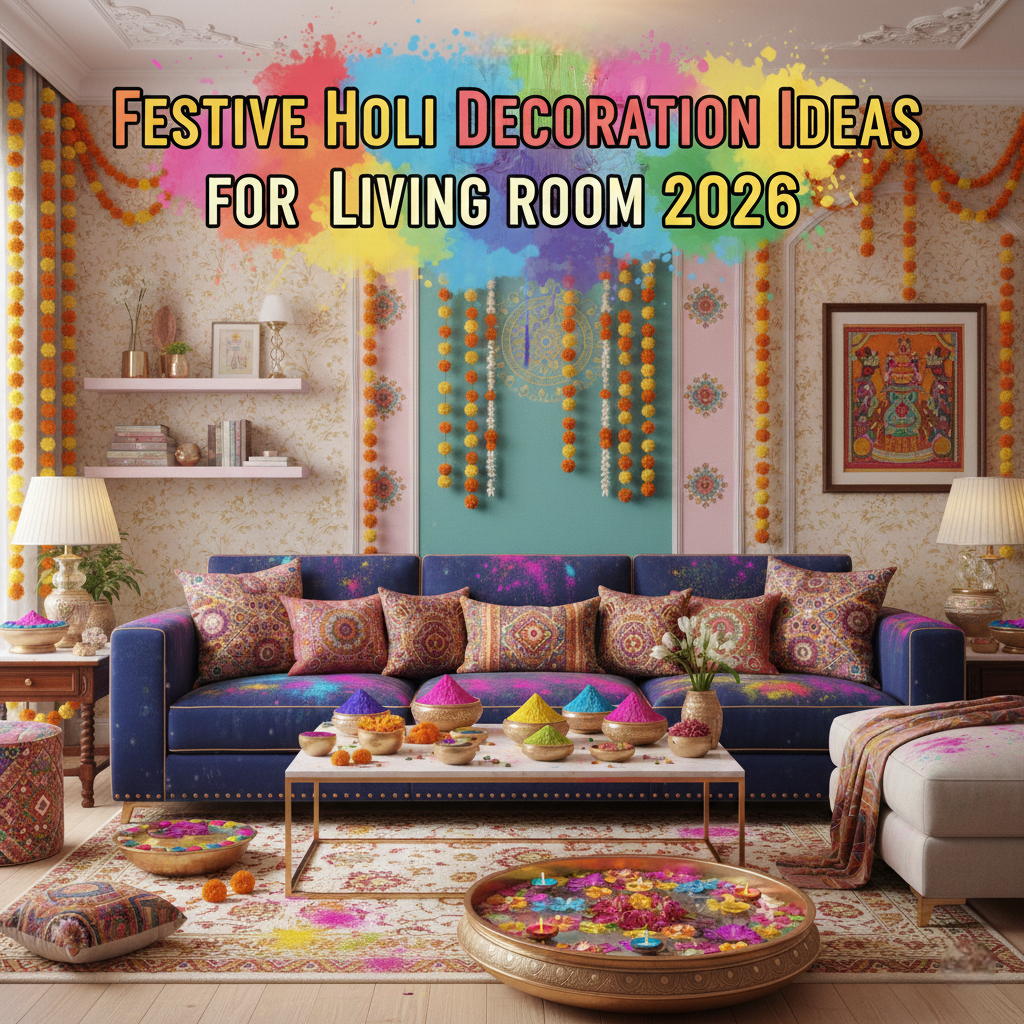Holi Home Decor Ideas to Make Your Living Room Festive