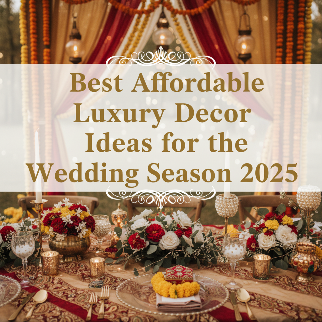 Affordable Luxury Decor Ideas for the Wedding Season 2025