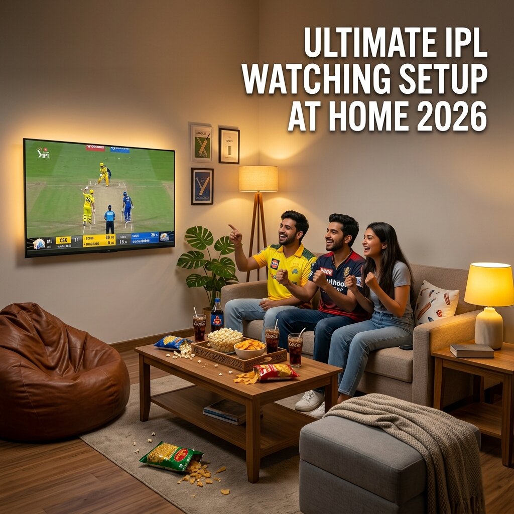 Best IPL Watching Setup at Home : Turn Your Living Room Into a Stadium Experience