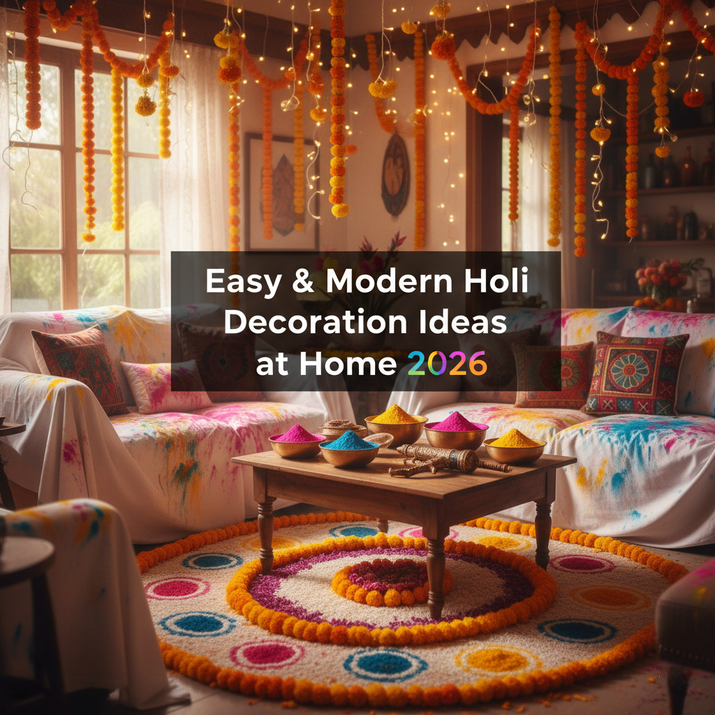 Holi Decoration Ideas at Home