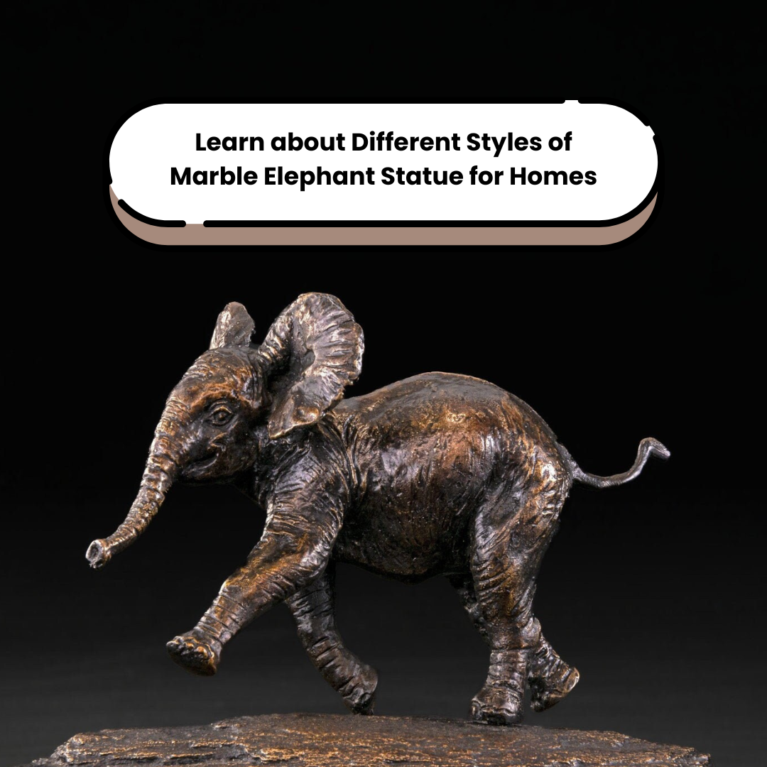 Marble Elephant Statue