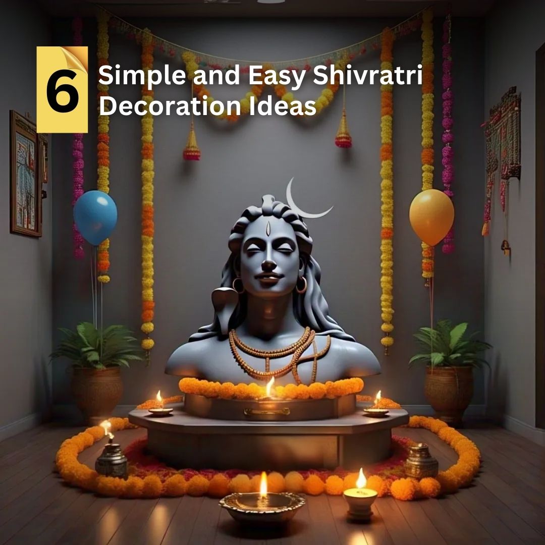 6 Simple and Easy Shivratri Decoration Ideas​