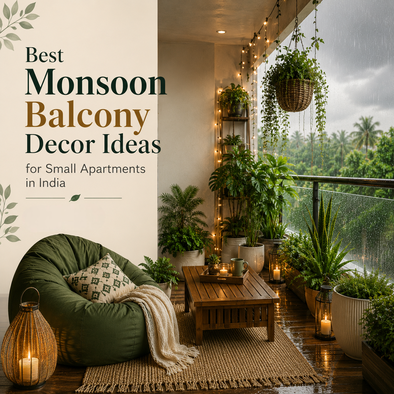 Monsoon Balcony Decor Ideas for Small Apartments in India