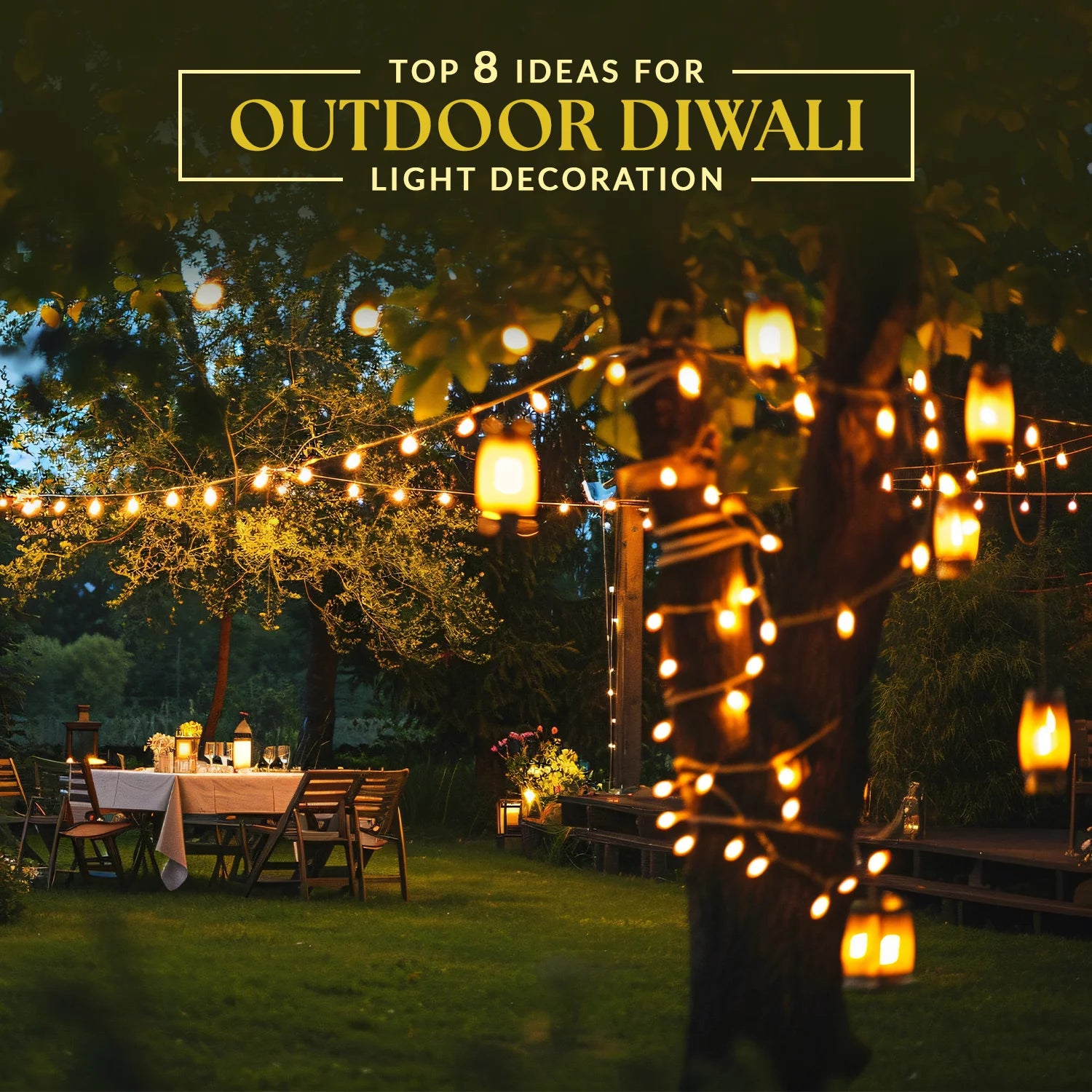 Top 8 Ideas for Outdoor Diwali Light Decoration