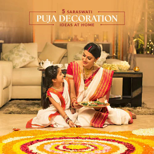 5 Saraswati Puja Decoration Ideas at Home