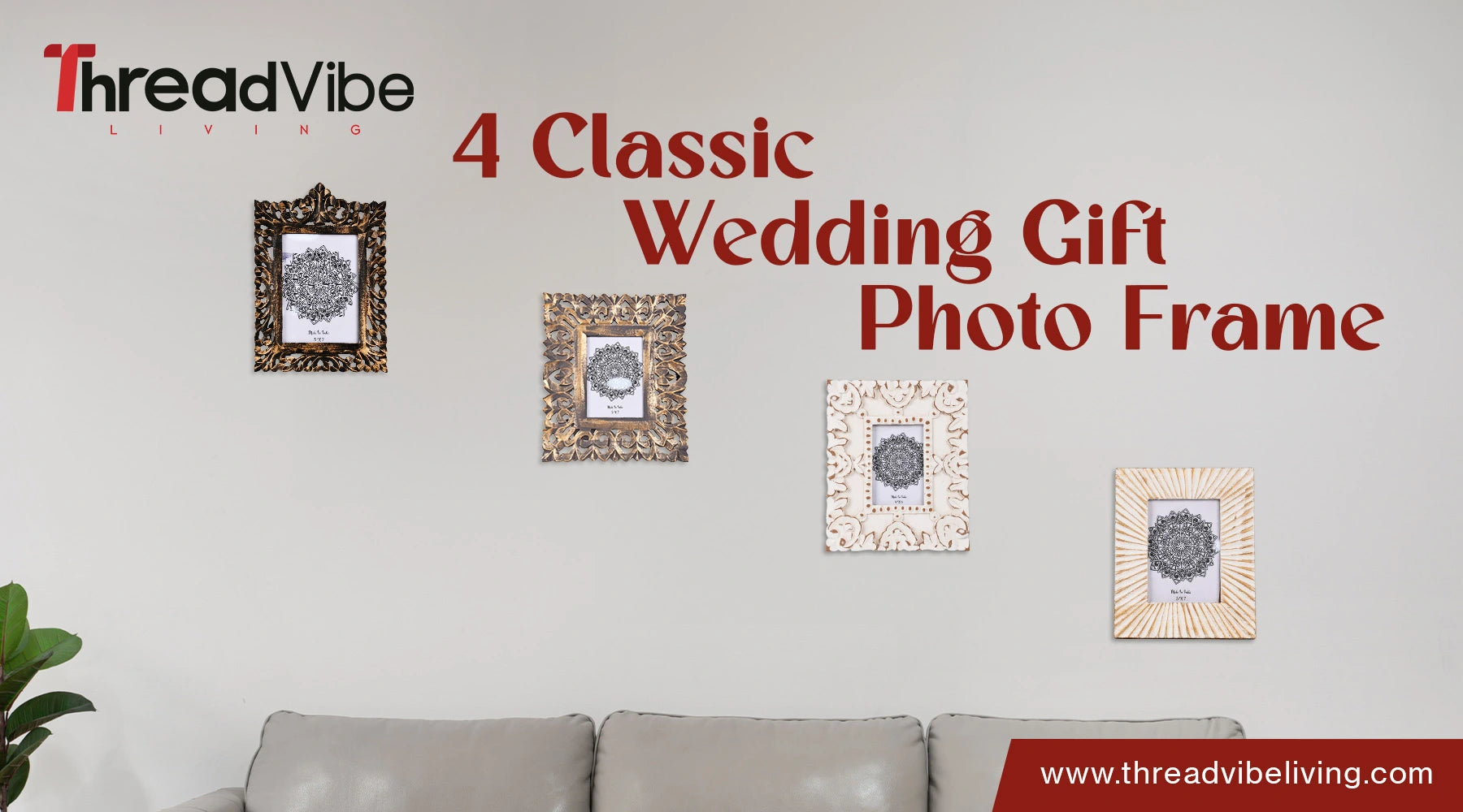 4 Classic Wedding Gift Photo Frame